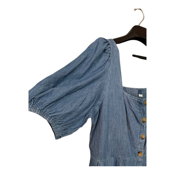 Old Navy Puff-Sleeve Jean Mini Dress - XL - Picture 6 of 8